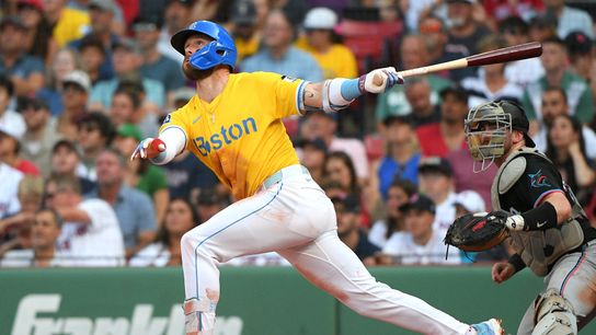 Red Sox’ Trevor Story continues dominance over Marlins this weekend with three-run homer in 7-5 victory taken at BSJ Headquarters (Red Sox)